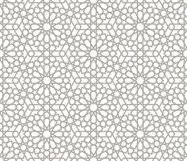 Background with seamless pattern in arabic style — Stock Vector