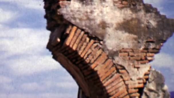 第 19 届拱历史废墟建筑的废墟 — 图库视频影像