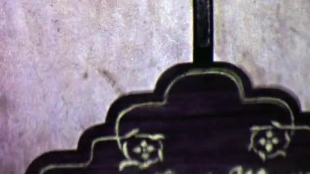 Знак "Миссия Санта-Инес" — стоковое видео