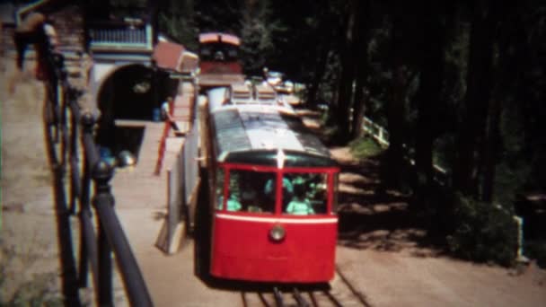 Pikes Peak οδοντωτό σιδηρόδρομο σταθμός — Αρχείο Βίντεο