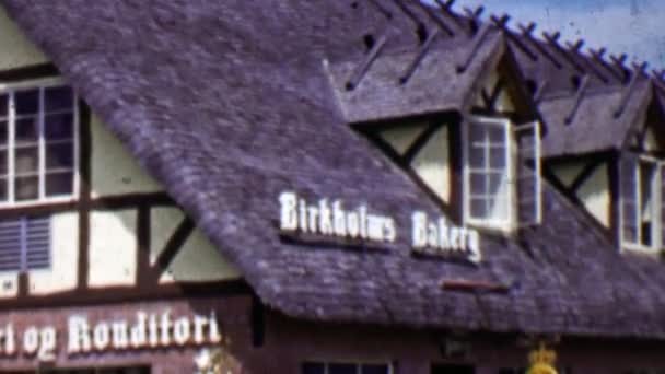 Birkholm 's Bakery shaker telhado edifício — Vídeo de Stock
