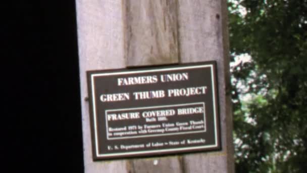Landbouwers Unie groene duim Project teken — Stockvideo