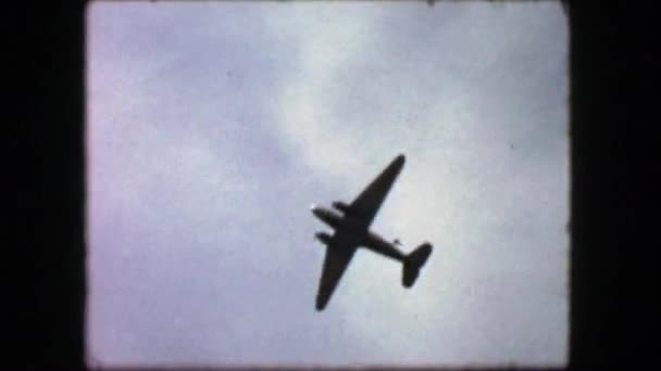 Paracaidista salto caída cielo aterrizaje — Vídeos de Stock