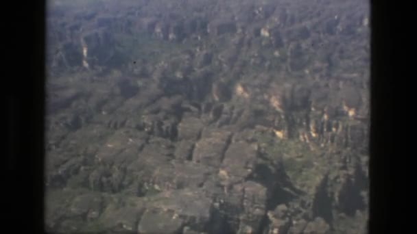 Vista aérea de un área forestal se ve — Vídeos de Stock