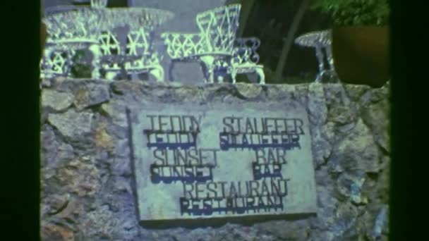 Teddy Stauffer Mr. Acapulco Restaurant — ストック動画