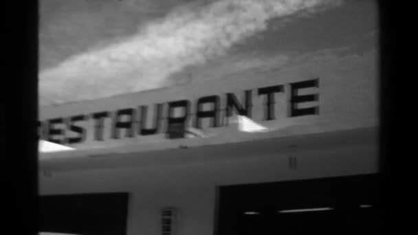 Ресторан Бонанса знак — стокове відео
