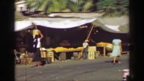 Pintoresco mercado callejero mexicano — Vídeo de stock