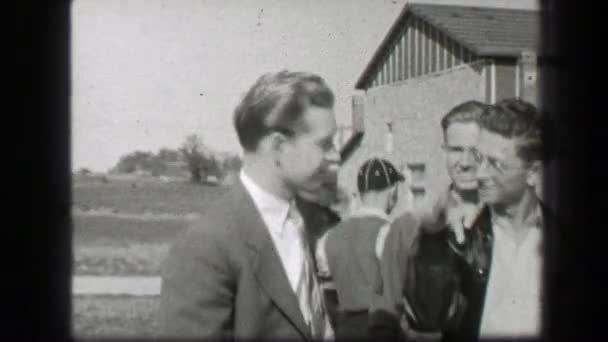 Track sport liked by all classmates handsome man — Stock video