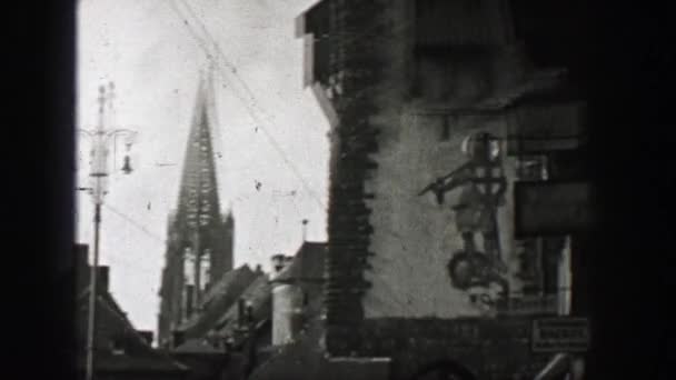 Catedral da cidade alemã — Vídeo de Stock