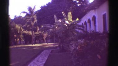 bir tropikal geri bahçe ev video