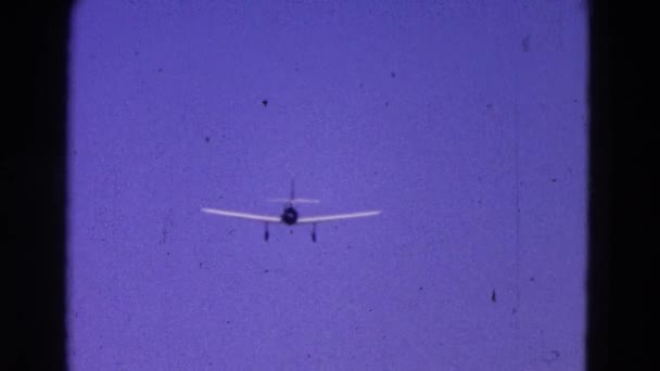 塞斯纳飞机是看到降落 — 图库视频影像