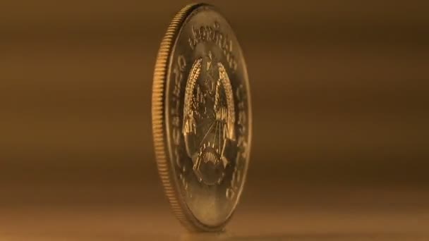 50 セントのラオスのお金 — ストック動画