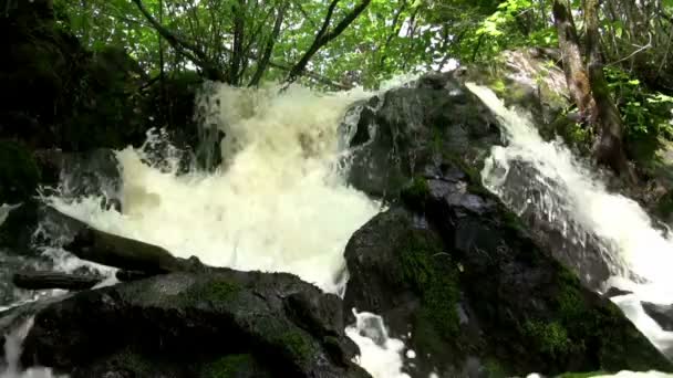 Vue cascade rocheuse 