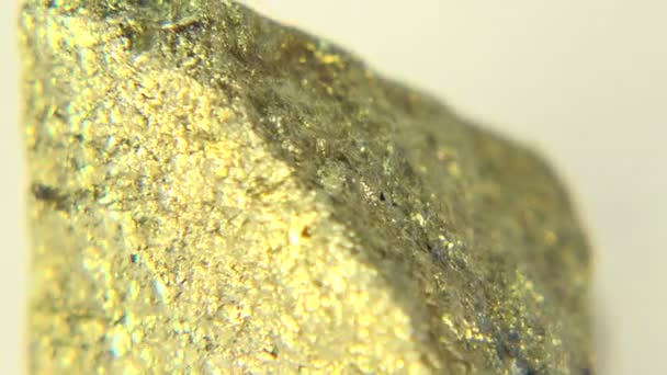 Mineral de cobre Chalcopirita — Vídeo de stock