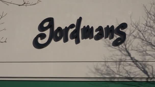 Gordmans bekleidungsgeschäft — Stockvideo