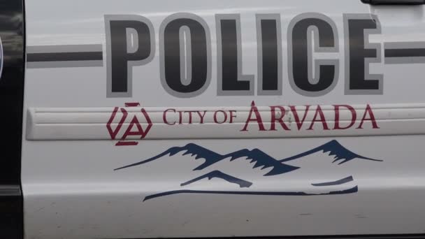 Arvada Colorado polis arabası — Stok video