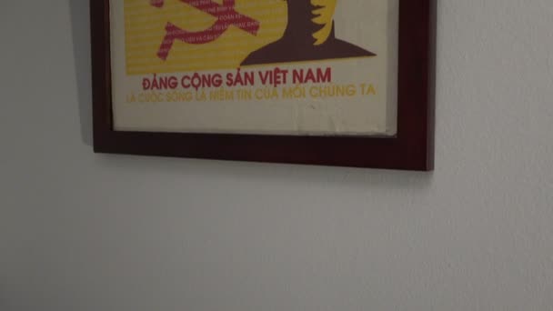 Plakat des vietnamesischen Kommunismus — Stockvideo