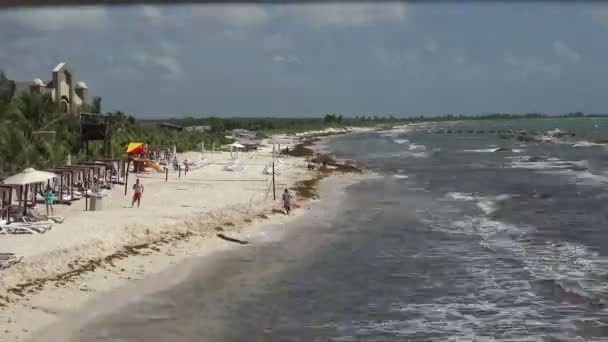 Timelapse di una scena sulla spiaggia in Messico — Video Stock