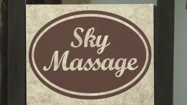 Sky Massage på resort i Mexico — Stockvideo