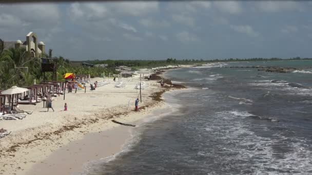 Playa tropical en el México — Vídeos de Stock