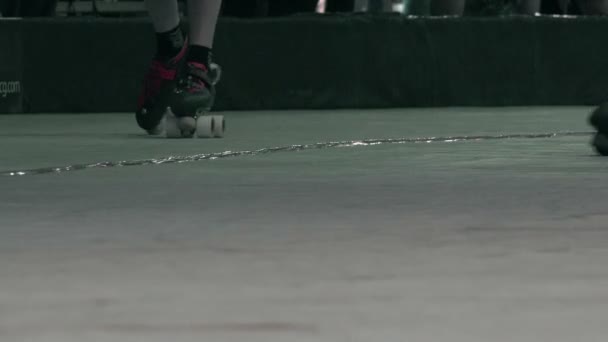 Rolo patins Closeup — Vídeo de Stock