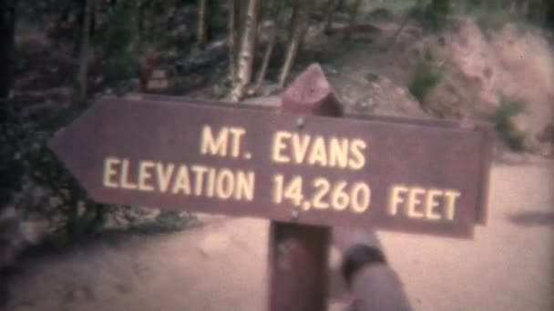 MT Evans Colorado toppmötet — Stockvideo