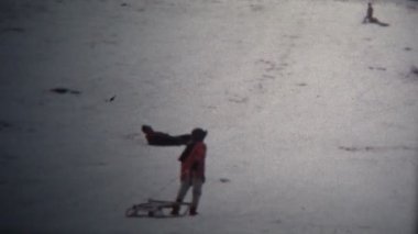 Winter sledding accident
