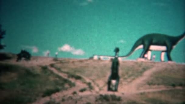 Parco dei dinosauri attrazione in Dakota — Video Stock