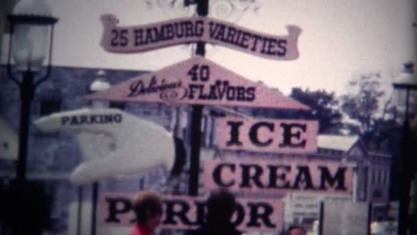 Tienda de helados Old Time — Vídeos de Stock