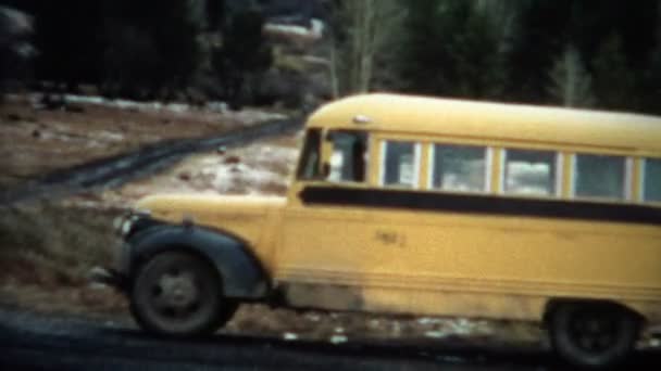 Ônibus Curto e Caminhão — Vídeo de Stock