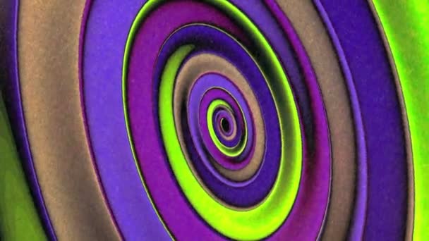 Colorata spirale di filatura — Video Stock