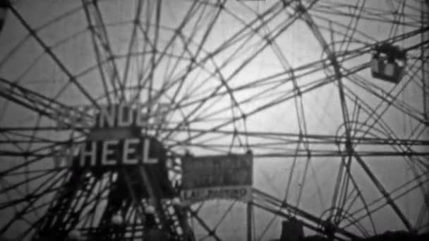 Чортове колесо в Нью-Йорку — стокове відео