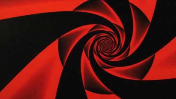 Spirale de rotation colorée — Video