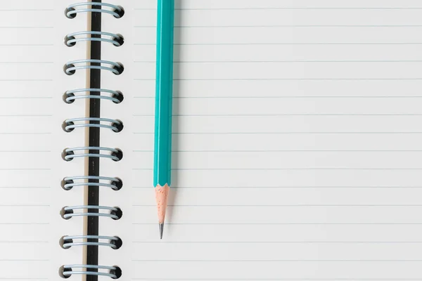 Green Pencil Ring Book — Stock Photo, Image