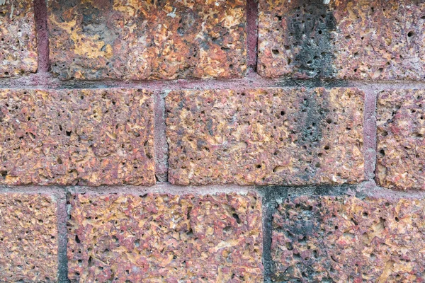 Roca sedimentaria clásica, textura de pared roja vieja — Foto de Stock