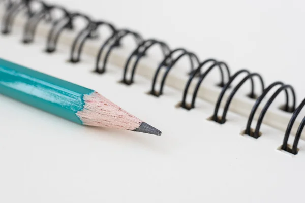 Ring Binder notebook with pencil . — Stock Photo, Image