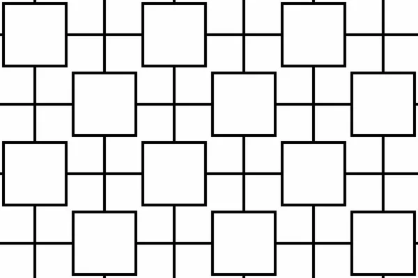 Μαύρο Κουτί Γραμμή Σύγχρονο Στυλ Μοτίβο Απομονώνονται Λευκό Φόντο — Φωτογραφία Αρχείου