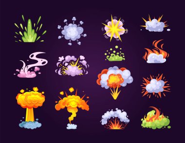 Renkli bomba patlaması. Patlama atom patlayıcı etkisi. Yanan soyut hidrojen tozu, enerjisi ya da ateşi ile patladı. Atomik yıkım tehlike felaketi. Ateş dumanı, elementlerin ateşiyle yanıyor