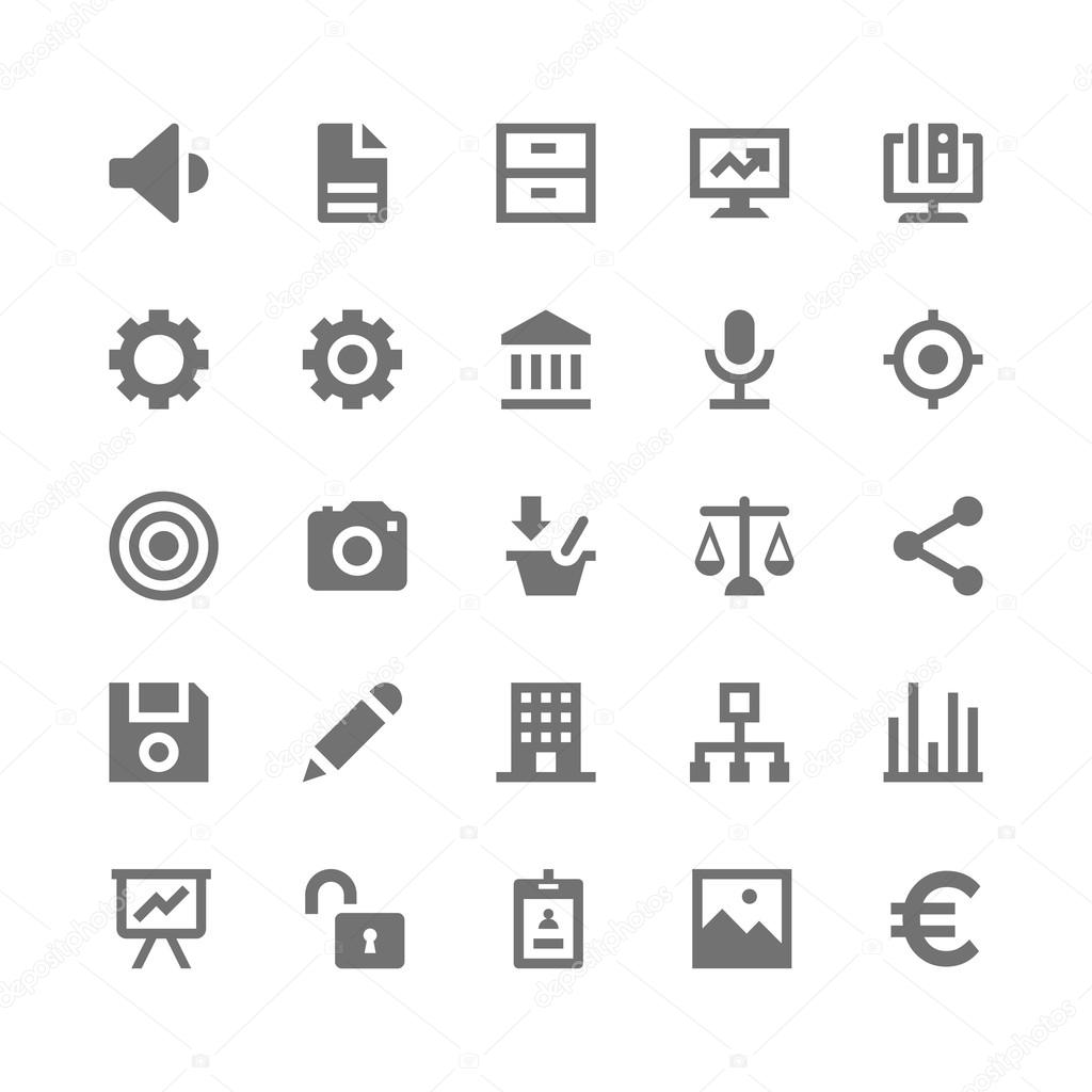 Business and Office Vector Icons 2