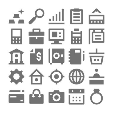 Alışveriş ve Perakende Vektör Simgeleri 4