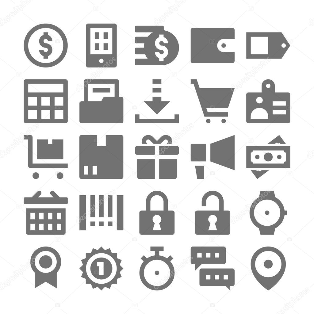 Shopping and Retail Vector Icons 2