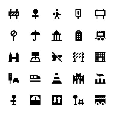 City Elements Vector Icons 6 clipart