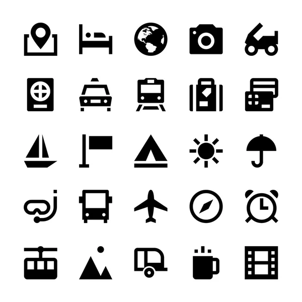 Toerisme en reizen Vector Icons 1 — Stockvector