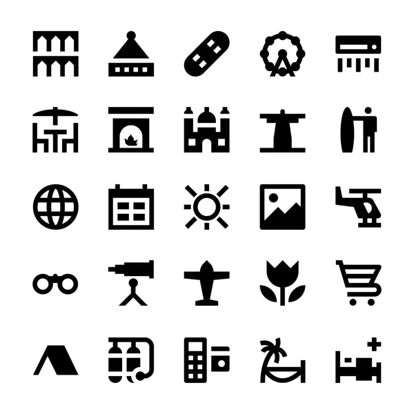 Toerisme en reizen vector iconen 11 — Stockvector