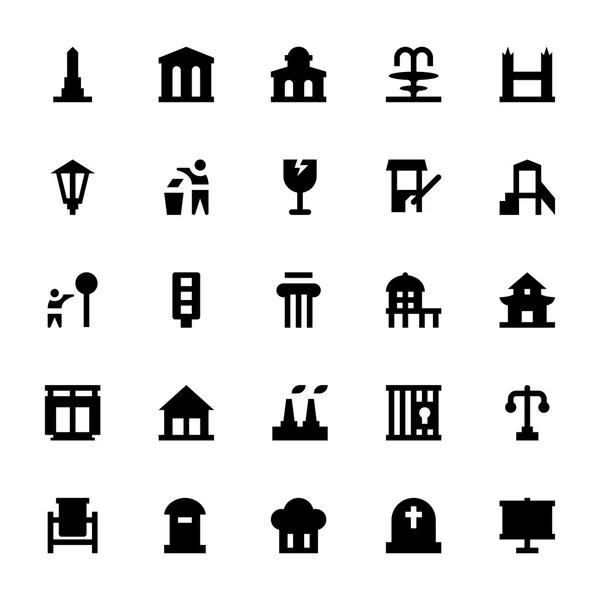 Icone vettoriali degli elementi della città 9 — Vettoriale Stock