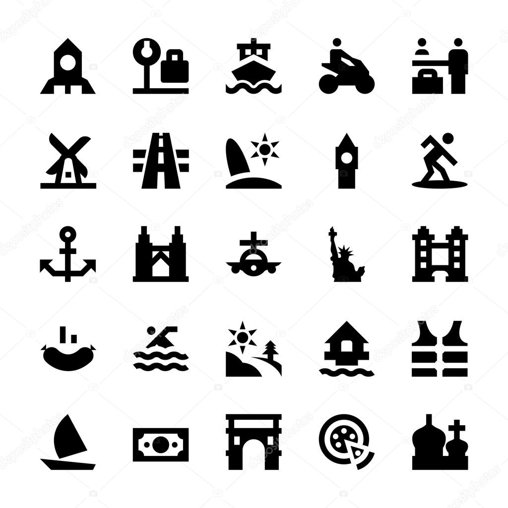 Tourism and Travel Vector Icons 10