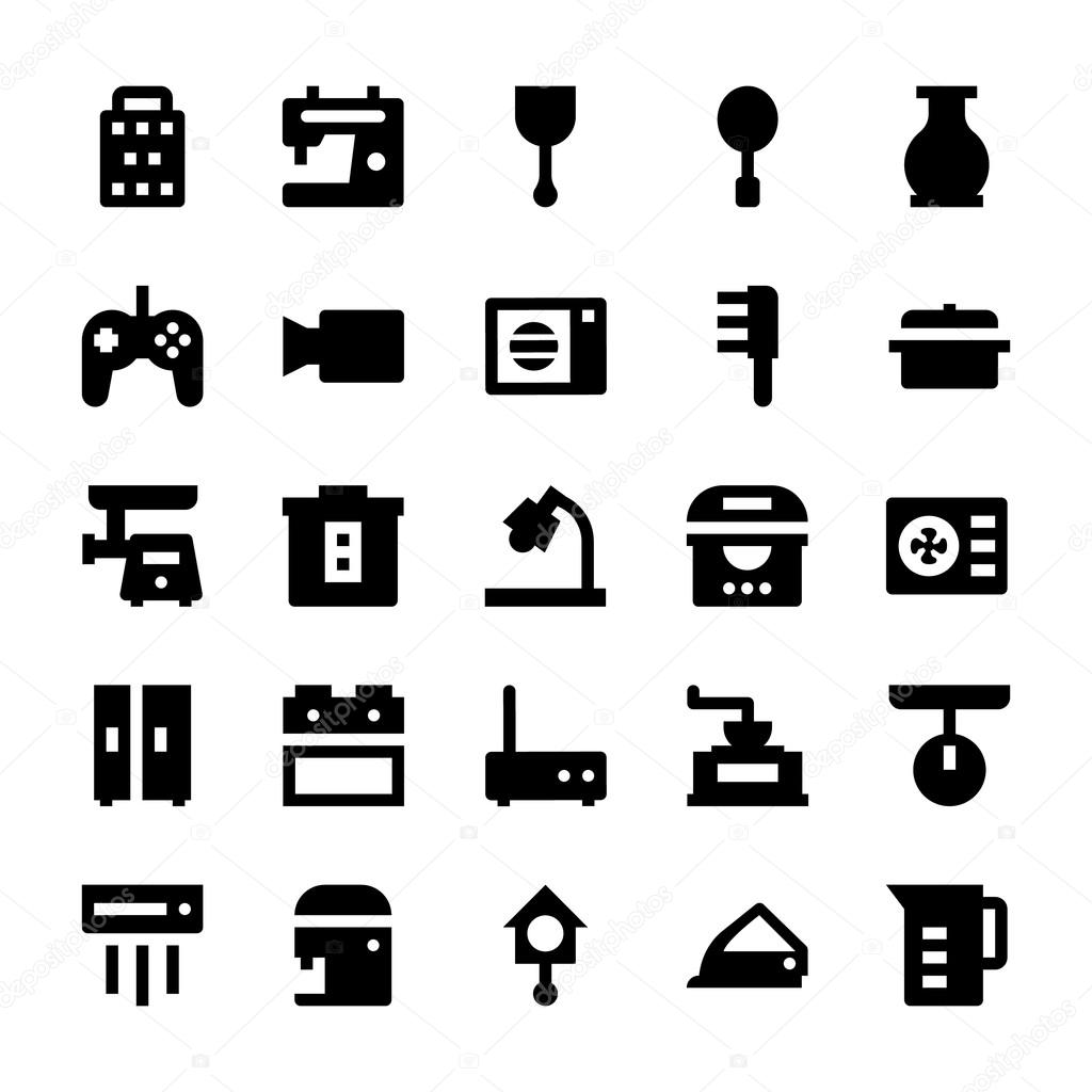 Home Appliances Vector Icons 7