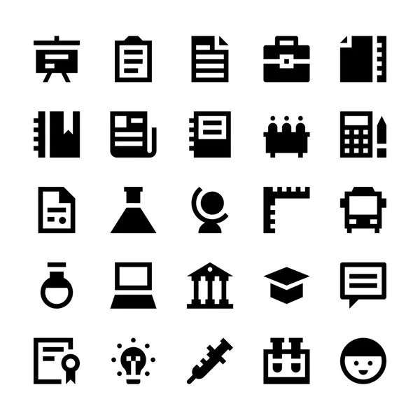 Education and School Vector Icons 3 — Stock Vector