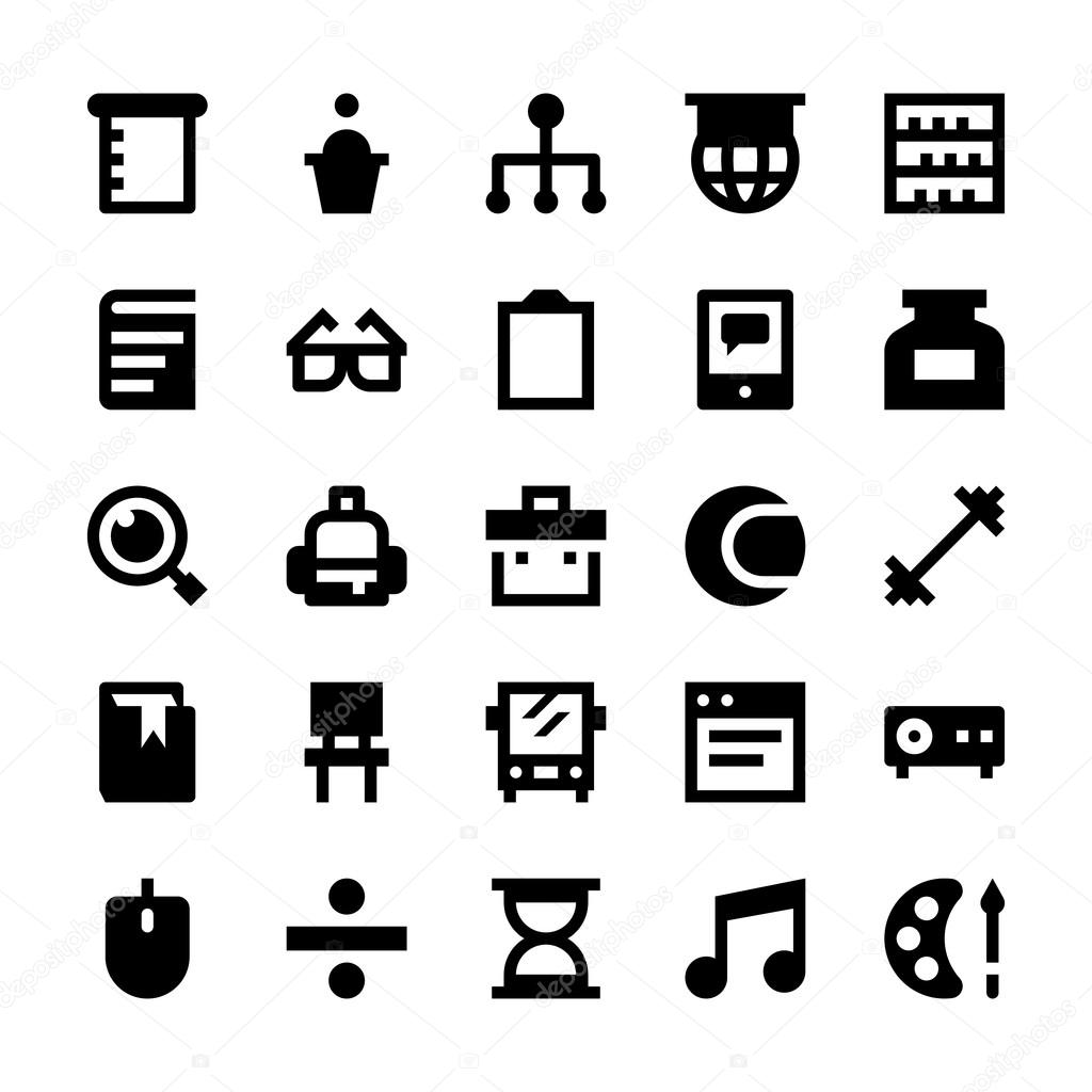 Education and School Vector Icons 6