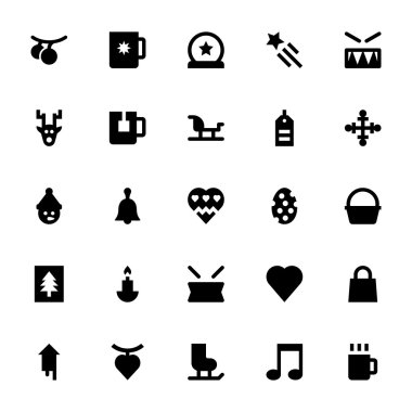 Noel ve Paskalya Vektör Simgeleri 4